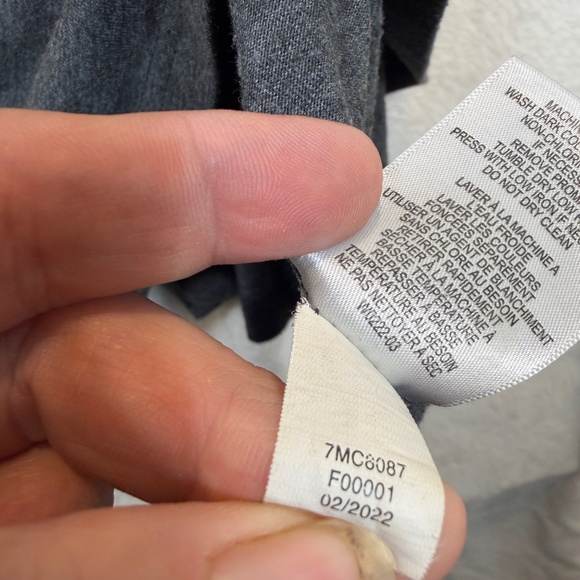 Lucky Brand T0shirt Mens Size XL Gray Large Graphic Heathered Crew Neck Casual - Picture 7 of 10